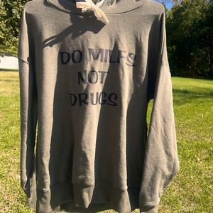 DO MILFS NOT DRUGS small green hoodie pullover